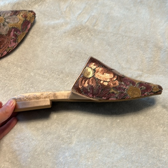 Birdies “The Dove” petal pink sequin mules - Picture 4 of 4